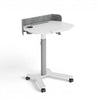 Navodesk GO Standing Desk White | Gas-Spring | 71-114.5cm | Tilt | Lockable Casters | Cup Holder