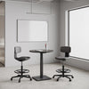 Navodesk SOLO Electric Standing Desk Black | Single-Leg | 63-128cm | Motorized | Square Base