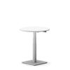 Navodesk SOLO Electric Standing Desk White | Single-Leg | 63-128cm | Motorized | Square Base