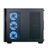 AEROCOOL P500C-G-BK-v1 Mid-Tower Case with Tempered Glass Panels and Pre-installed ARGB Fans - Black - Image 3