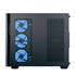 AEROCOOL P500C-G-BK-v1 Mid-Tower Case with Tempered Glass Panels and Pre-installed ARGB Fans - Black - Image 3