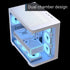 AEROCOOL P500C Mid-Tower Case with Tempered Glass Panels and Pre-installed ARGB Fans – White