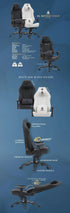 Anigma Al-Qaysar Premium Gaming Chair White - Anigma