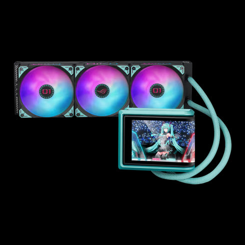 ASUS ROG RYUO IV 360 ARGB Hatsune Miku Edition AIO 360mm Curved-screen Cooler