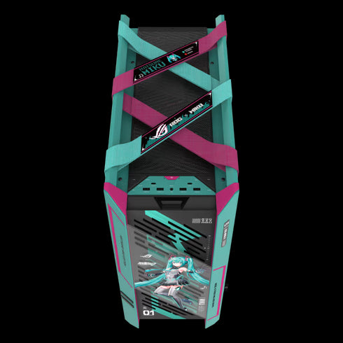 ASUS ROG Strix Helios II Hatsune Miku Edition EATX Mid-tower Case With Glass Panels