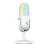 Razer Seiren V3 Chroma USB Condenser 32-Bit DSP AI Streaming Microphone - White