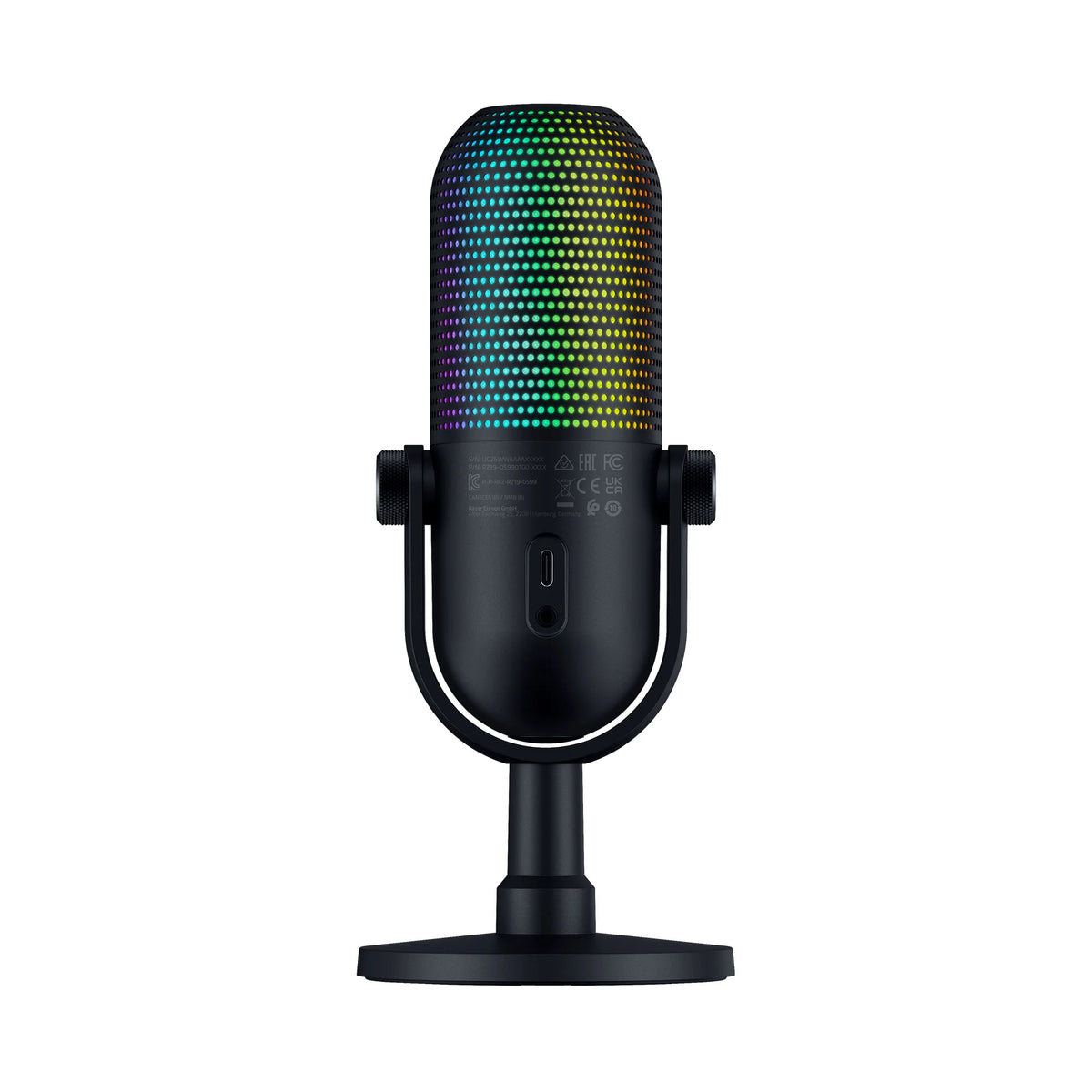 Razer Seiren V3 Chroma USB Condenser 32-Bit DSP AI Streaming Microphone - Black
