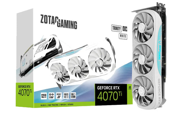 ZOTAC GAMING GeForce RTX 4070 Ti TRINITY OC 12GB GDDR6X White - Anigma