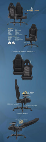 Anigma Al-Sultan Premium Gaming Chair Black - Anigma