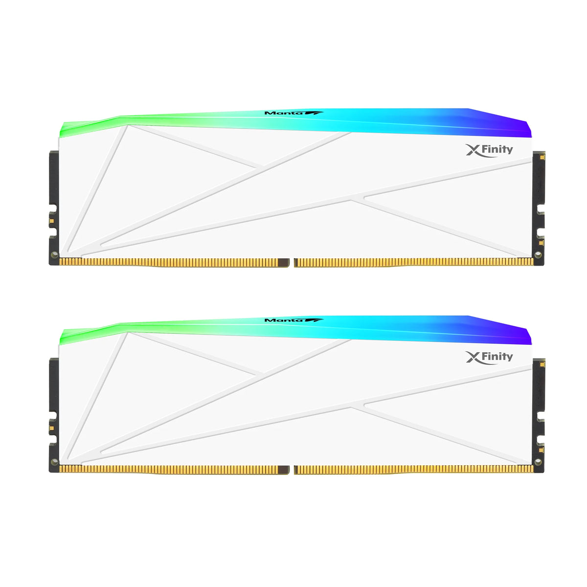 V-Color Manta XFinity RGB 64GB (2x32GB) DDR5 6000MT/s UDIMM White