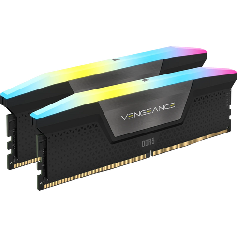 Corsair VENGEANCE RGB 32GB DDR5 6000MT/s Black — front view