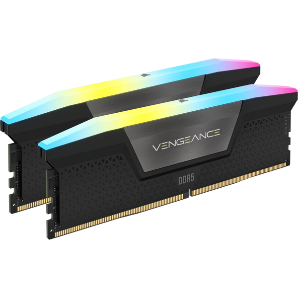 Corsair VENGEANCE RGB 32GB DDR5 6000MT/s Black — front view