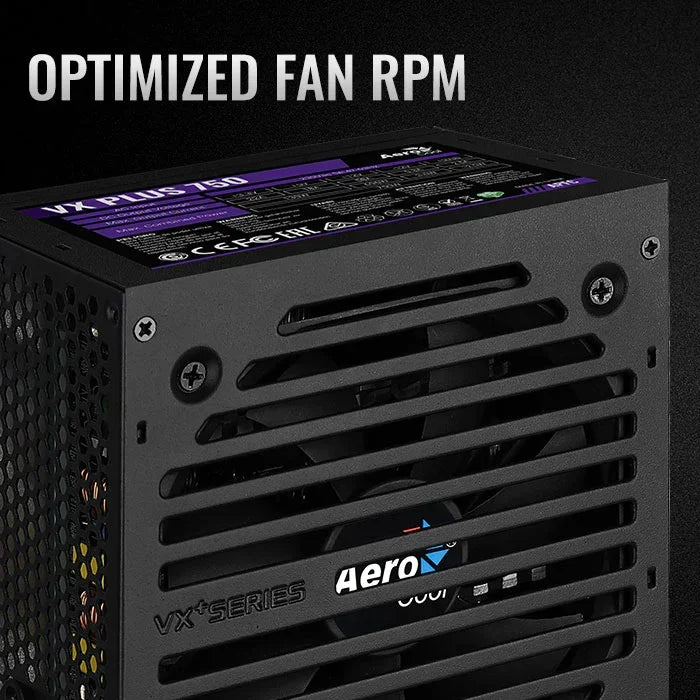 AEroCool power supply VX PLUS 750W 230V APFC UK Box - Image 2