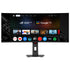 ASUS ROG Strix OLED XG34WCDMTG Curved Gaming Monitor – 34-inch 3440x1440, 240Hz, 0.03ms (GTG), FreeSync & G-Sync Compatible, Android 14 Google TV, WiFi 6, NVIDIA GeForce NOW Pre-Installed, Dolby Vision & Dolby Atmos