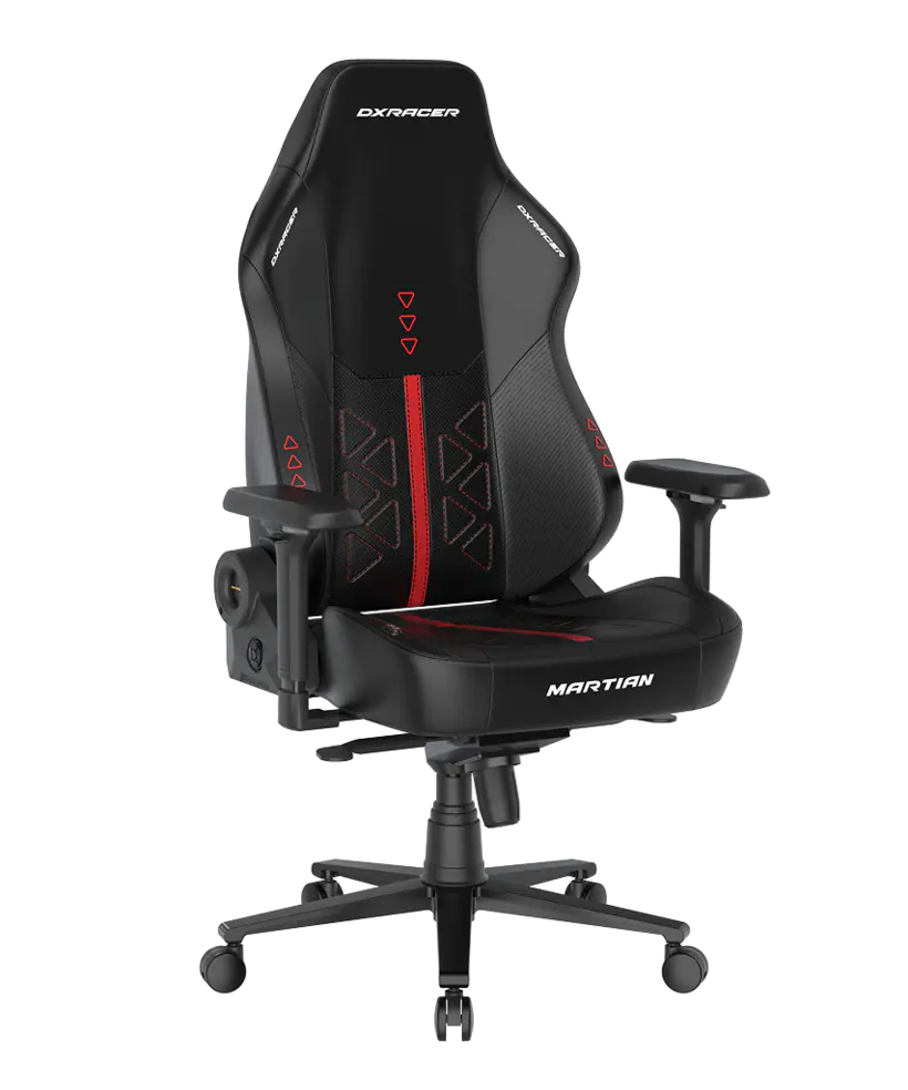 DXRACER MARTIAN Series Gaming Chair XL EPU Triangle Black Red