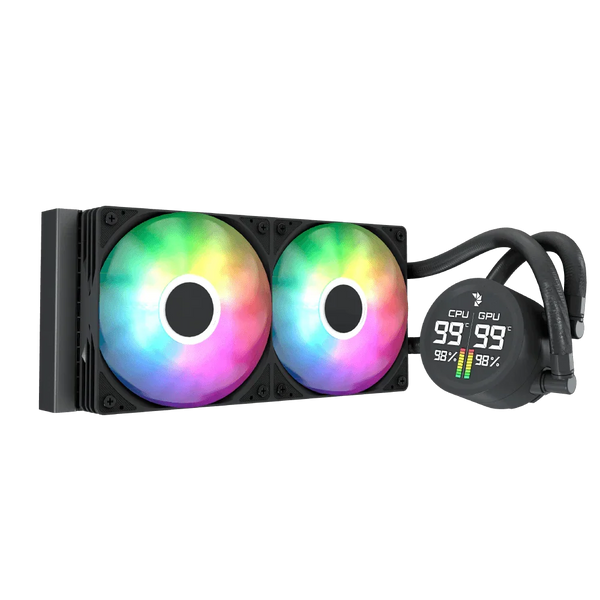 AeroCool Liquid Cooler Abyss L240R Digi, Black