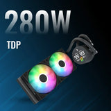 AeroCool Liquid Cooler Abyss L240R Digi, White
