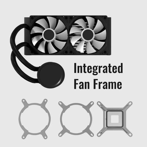 AeroCool Liquid Cooler Abyss L240R Digi, White