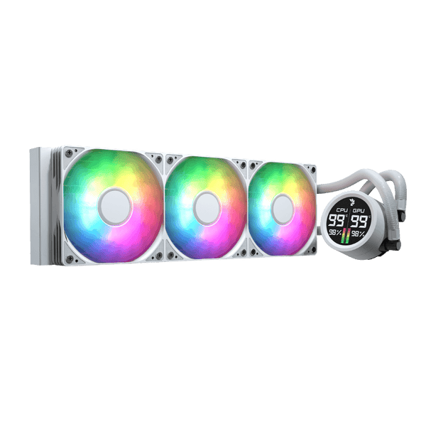 Aerocool Abyss L360R 360mm Digi ARGB Liquid Cooler, White