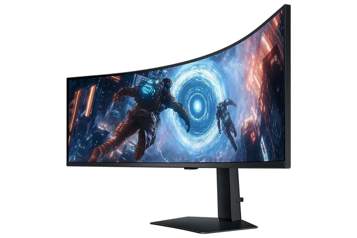 SAMSUNG Odyssey G9 G91F Curved Gaming Monitor, 49" VA Display, DQHD Resolution, 144Hz Refresh Rate, 1ms (GtG) Response Time