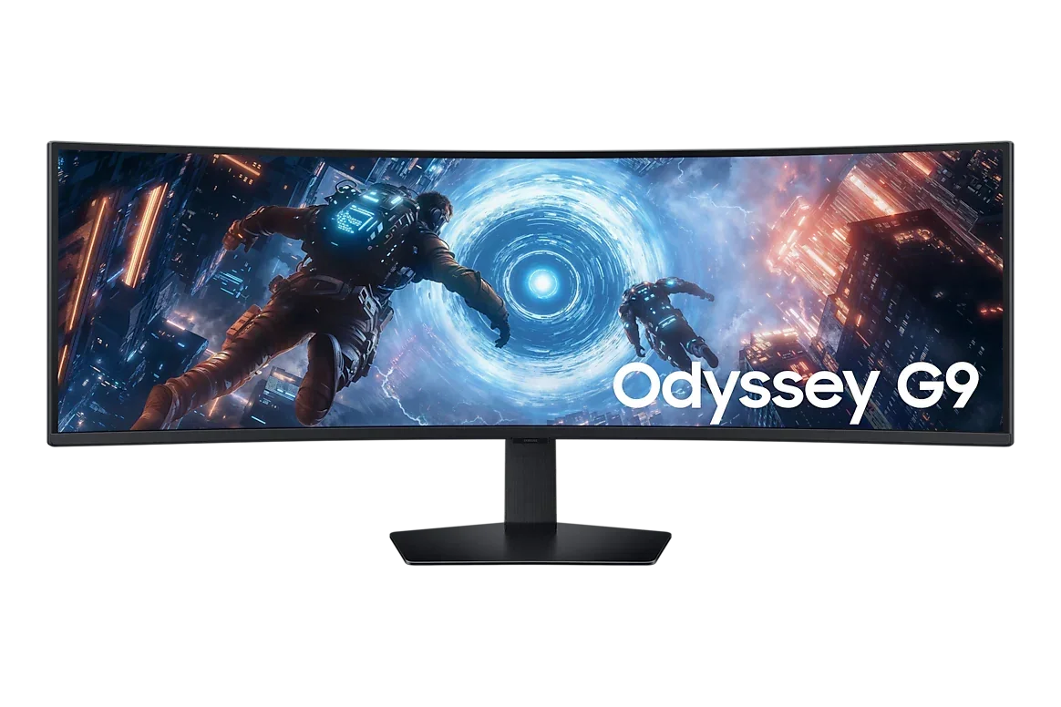 SAMSUNG Odyssey G9 G91F Curved Gaming Monitor, 49" VA Display, DQHD Resolution, 144Hz Refresh Rate, 1ms (GtG) Response Time