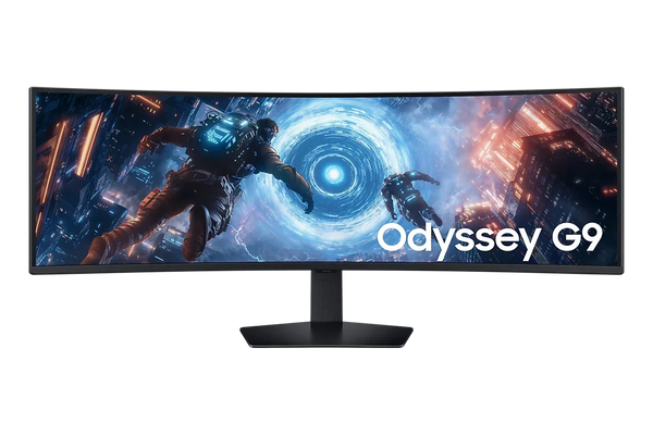 SAMSUNG Odyssey G9 G91F Curved Gaming Monitor, 49" VA Display, DQHD Resolution, 144Hz Refresh Rate, 1ms (GtG) Response Time