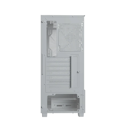 Aerocool B508A Flow Gaming Mid Tower Case with Tempered Glass, White