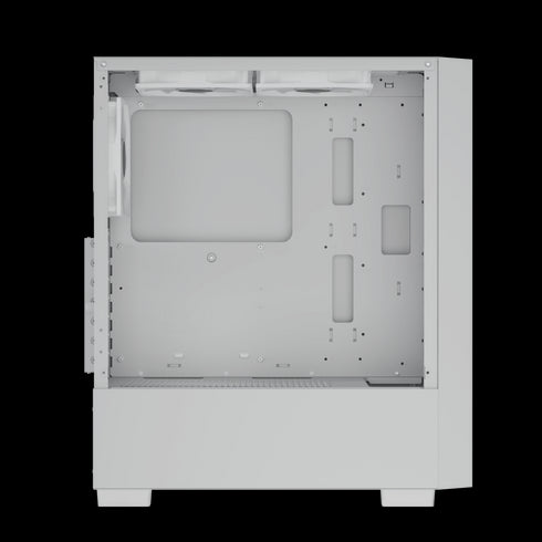 Aerocool B508A Flow Gaming Mid Tower Case with Tempered Glass, White