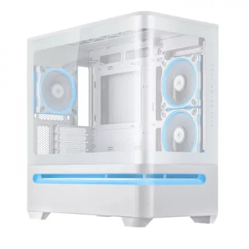 ASUS Prime AP202 ARGB Mid Tower Case White (Fans Included) - Anigma