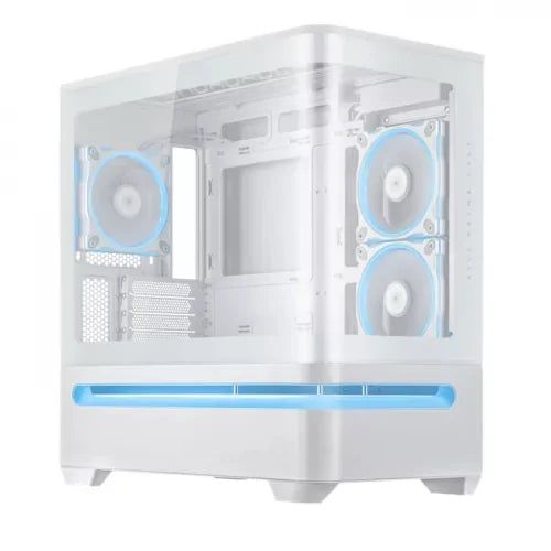ASUS Prime AP202 ARGB Mid Tower Case White (Fans Included) - Anigma