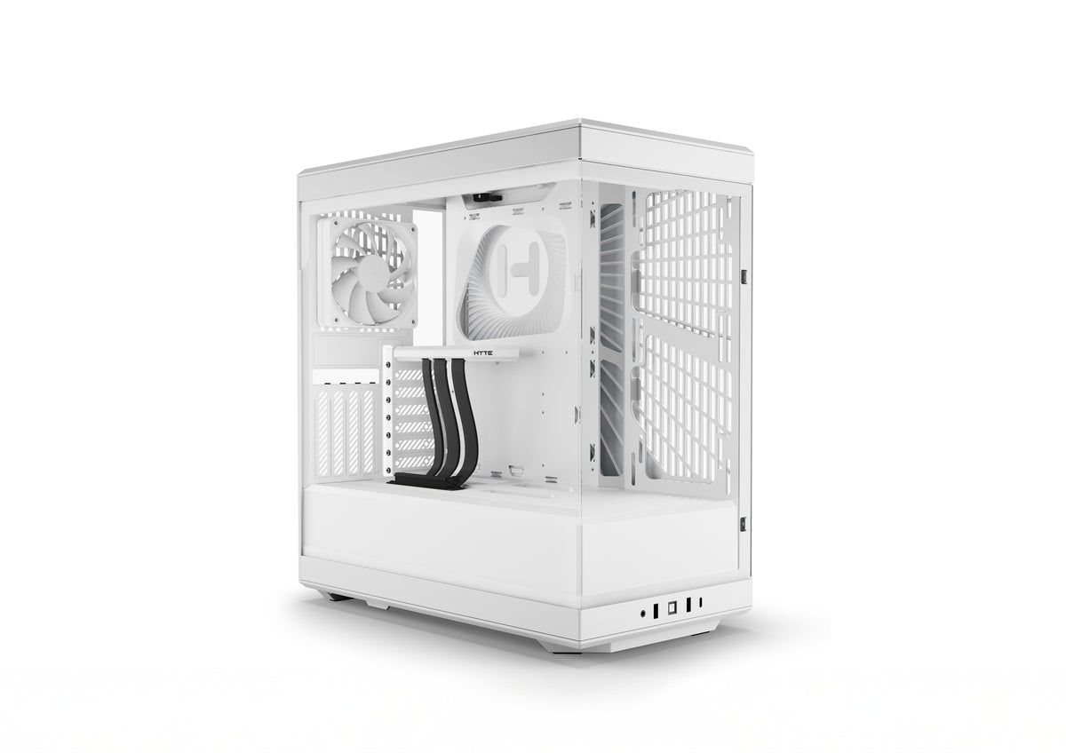 HYTE Y40 Panoramic Tempered Glass Mid-Tower Gaming Case Snow White