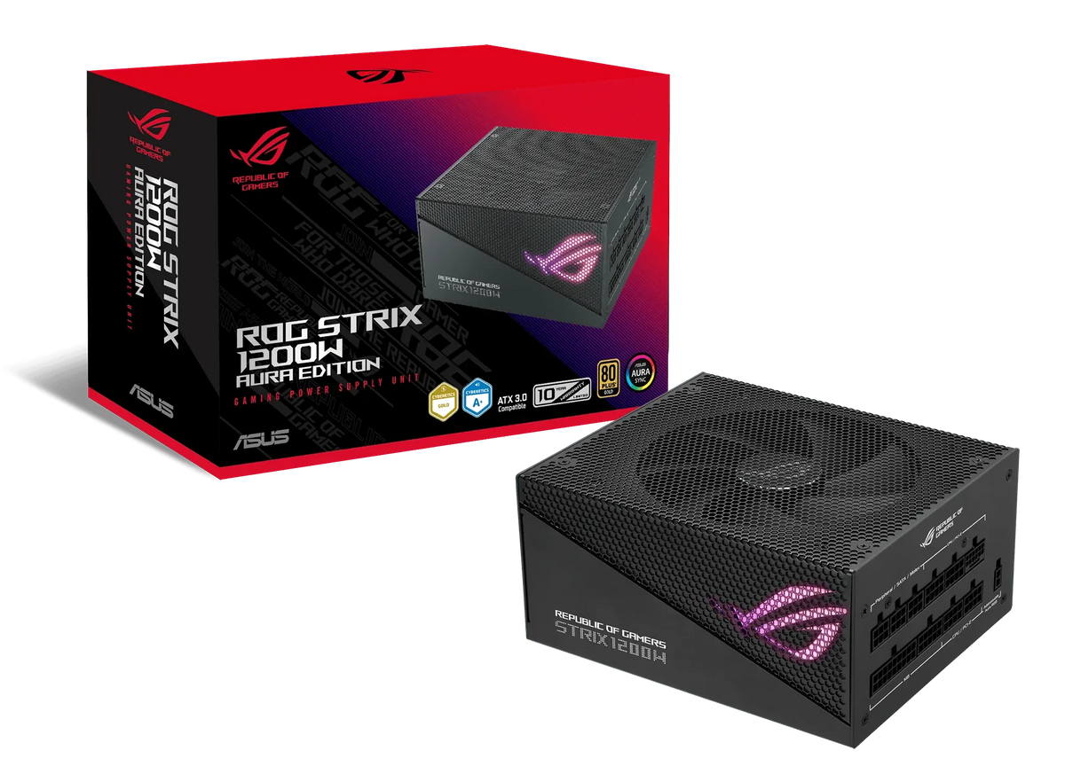 Asus ROG Strix 1200W 80 Plus Gold Aura Edition PCIE 5.0 Full Modular ATX Power Supply - Anigma