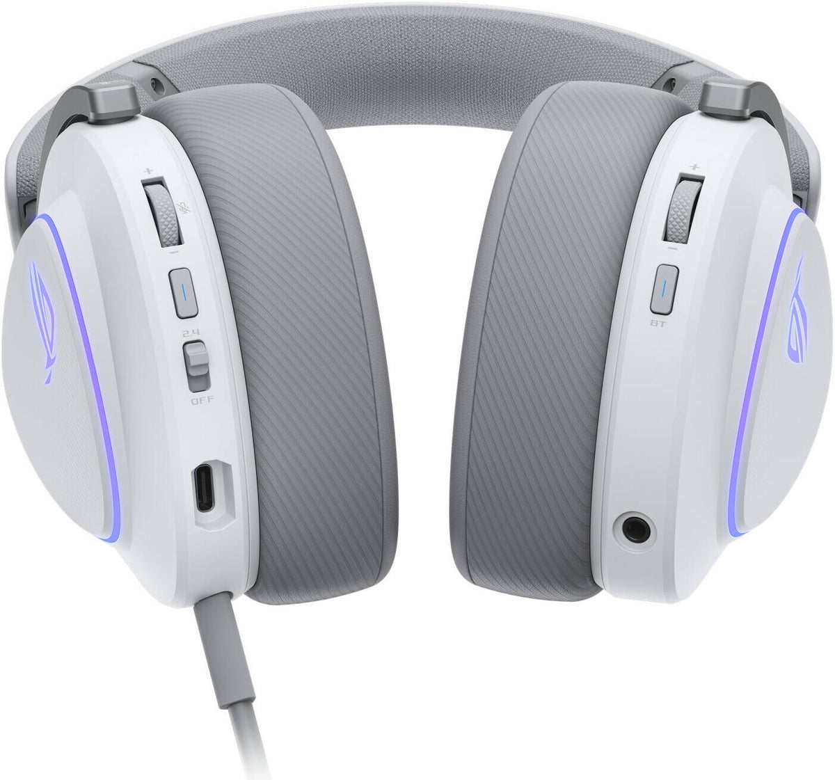 ASUS ROG Delta II Tri-Mode Wireless 318g 50mm Titanium Gaming Headset - White