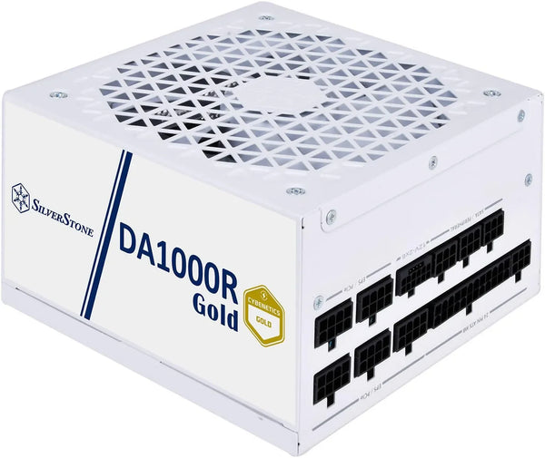 Silverstone DA1000R Cybenetics Gold PCIE 5.0 Full Modular ATX Power Supply White - Anigma