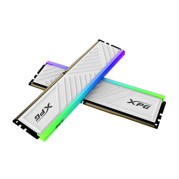 XPG SPECTRIX D35G RGB 16GB (2x8GB) DDR4 3200MHz CL16 Desktop Memory Kit – White