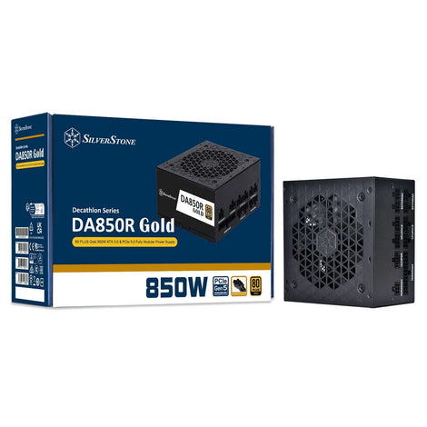 Silverstone DA850R 80 Plus Gold PCIE 5.0 Full Modular ATX Power Supply - Anigma