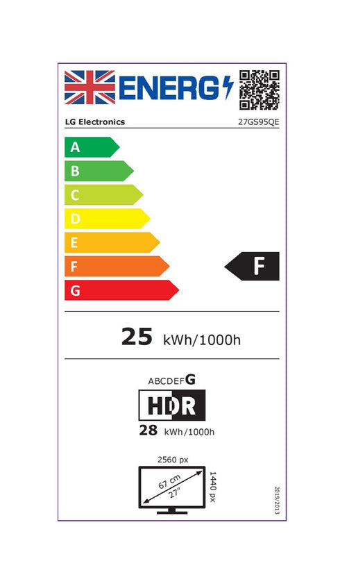 LG - LG 27" Ultragear WOLED 27GS95QE-B 2560x1440 240Hz 0.03ms FreeSync/G-Sync HDR HDMI 2.1 Widescreen Gaming Monitor