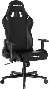 DXRacer P132 Prince Series Gaming Chair | PU Leather | 150kg | 135° Recline | Headrest + Lumbar | Black