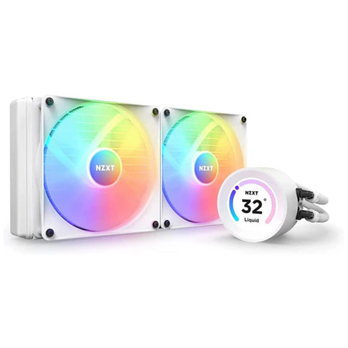 NZXT Kraken Elite 240mm LCD Display RGB Connector AIO RGB with RGB Fans CPU Liquid Cooler White - Anigma