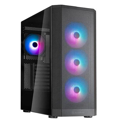 SilverStone FARA 514X Mid-Tower Case Black (4x 120mm ARGB Fans Included) - Anigma