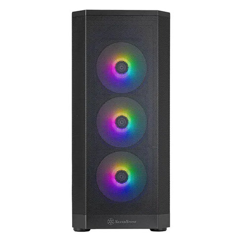 SilverStone FARA 514X Mid-Tower Case Black (4x 120mm ARGB Fans Included) - Anigma