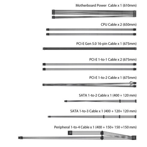 ASUS TUF Gaming 1000W 80 Plus Gold PCIE 5.0 Full Modular ATX Power Supply - Anigma