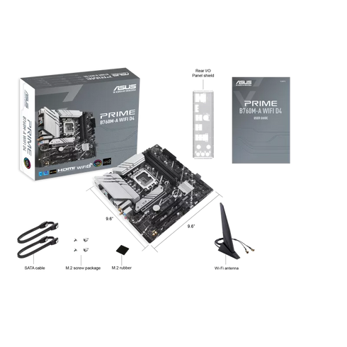 ASUS PRIME B760M-A WIFI DDR4 Micro-ATX Intel LGA1700 Motherboard
