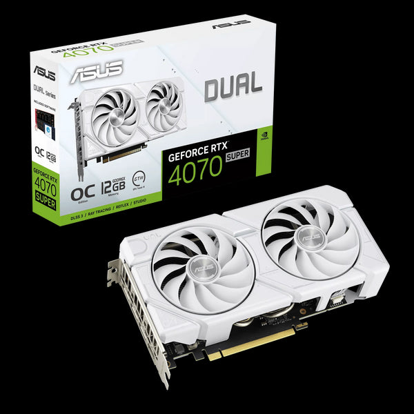 ASUS Dual GeForce RTX 4070 SUPER EVO OC 12GB GDDR6X White Edition - Anigma