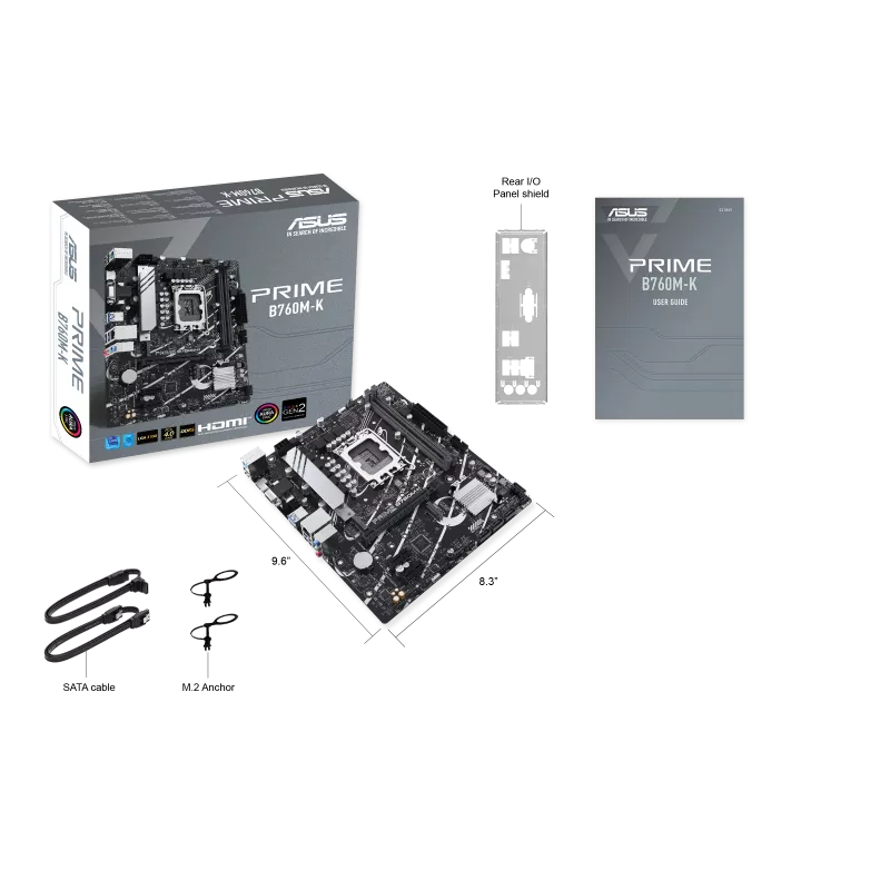 ASUS PRIME B760M-K DDR5 Micro-ATX Intel LGA1700 Motherboard