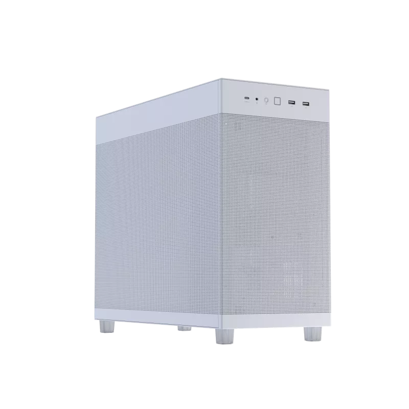 ASUS Prime AP303 Mesh Panel ATX Mid-Tower Case | 44L | 360mm GPU | 360mm Radiator | USB-C 20Gbps | White