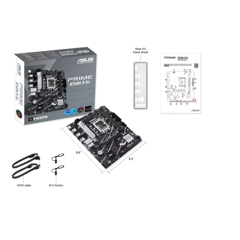 ASUS PRIME B760M-R DDR4 Micro-ATX Intel LGA1700 Motherboard