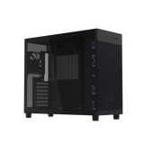 ASUS Prime AP303 Tempered Glass ATX Mid-Tower Case | 44L | 360mm GPU | 360mm Radiator | USB-C 20Gbps | Black