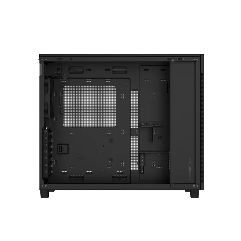 ASUS Prime AP303 Tempered Glass ATX Mid-Tower Case | 44L | 360mm GPU | 360mm Radiator | USB-C 20Gbps | Black