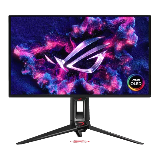 ASUS ROG Swift OLED PG27UCDM gaming monitor ― 27-inch (26.5-inch viewable) 4K Tandem QD-OLED panel, 240Hz, 0.03ms (GTG), OLED Anti-Flicker 2.0, custom heatsink
